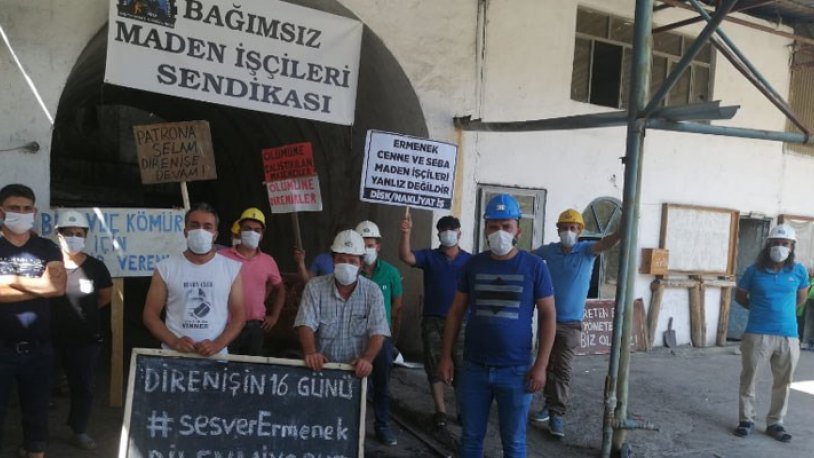 Ermenek maden işçileri 13 aydır maaş alamadılar