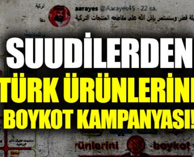 Türkiye Cumhurbaşkanı Recep Erdoğan'ın politikalarına ve bölge ülkelerinin içişlerine müdahalesine tepki olarak sosyal medyada Türk ürünlerini boykot çağrıları devam etti.Suudi Arabistan'da ürünlerini satın almayı durdurmayı amaçlayan popüler boykot kampanyalarında çok sayıda Türk şirketinin kendilerine verilen ağır hasarı kabul ettiği bir dönemde yüzlerce Arap aktivist sosyal medyada # Boycott_Products_Turkish hashtag'iyle etkileşime girdi ve ilgili taraflar onları kurtarmak için bir çözüm için yalvardı.