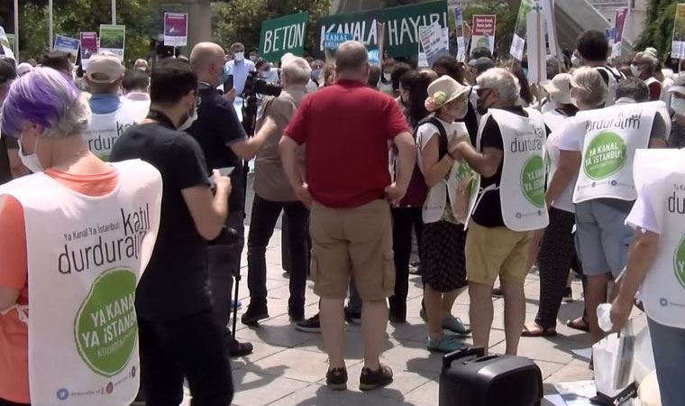 İstanbul Kanalı’nın açılmasına karşı protestolar
