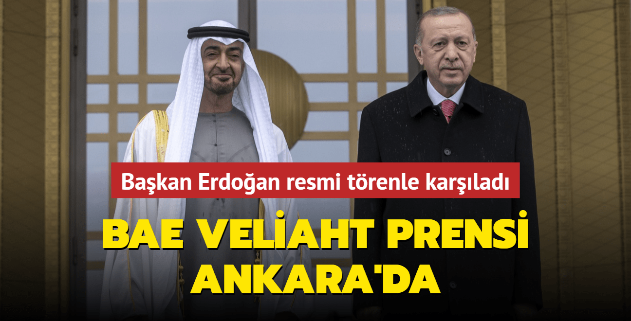 Erdoğan, Muhammed bin Zayed’i Ankara’da ağırladı