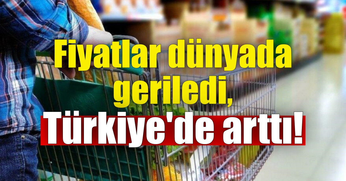 Gıda fiyatları Türkiye’de arttı!