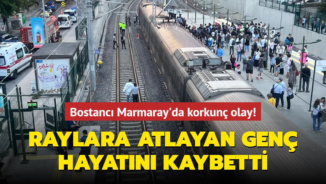 Marmaray ‘da raylara atlayan genç hayatını kaybetti!