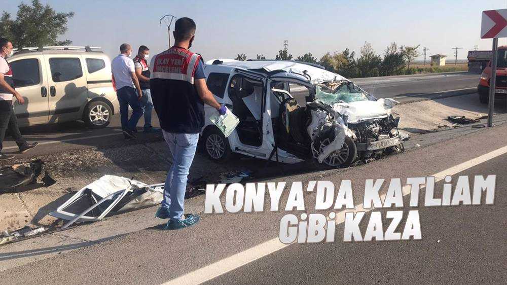 Konya ‘da feci kaza! Çok sayıda ölü ve yaralı var!