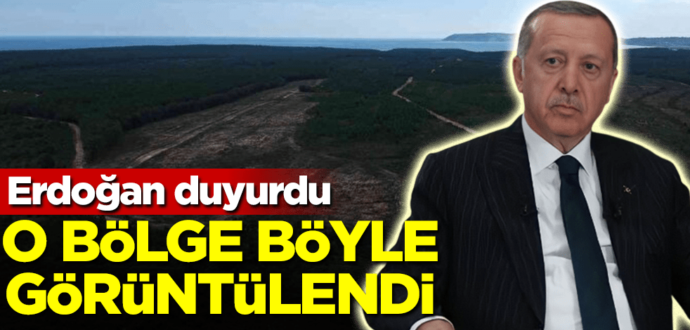 Erdoğan duyurdu! O bölge böyle görüntülendi