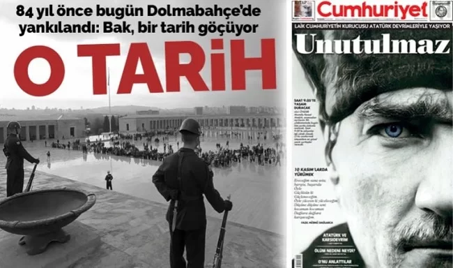 Mustafa Kemal Atatürk ’ün yaşama veda edişinin 84. yılı