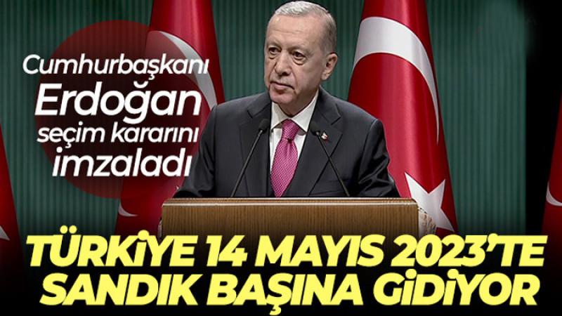 Erdoğan seçim kararını imzaladı!