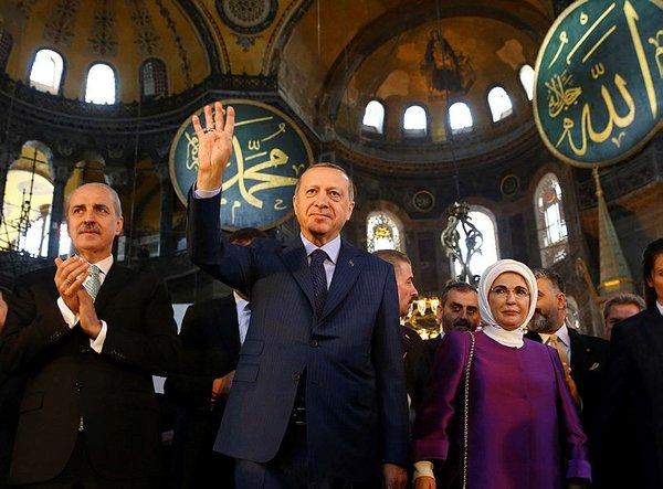 Erdoğan seçim planını Ayasofya’da bitirdi