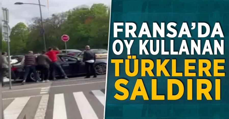 Fransa ’da Türk seçmenlerin aracına saldırı