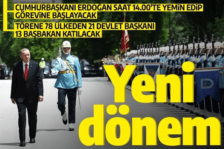 Cumhurbaşkanı Erdoğan yemin edip görevine başlıyor