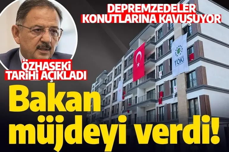 Bakan Mehmet Özhaseki müjdeyi verdi!
