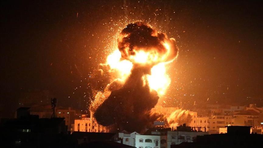 İsrail savaş uçaklarından Gazze ‘ye hava saldırısı