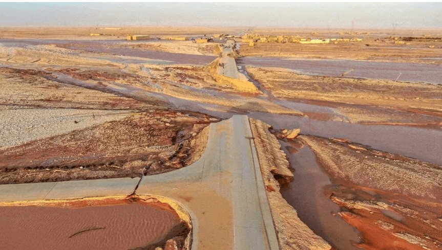 Uydudan Libya’daki sel felaketi