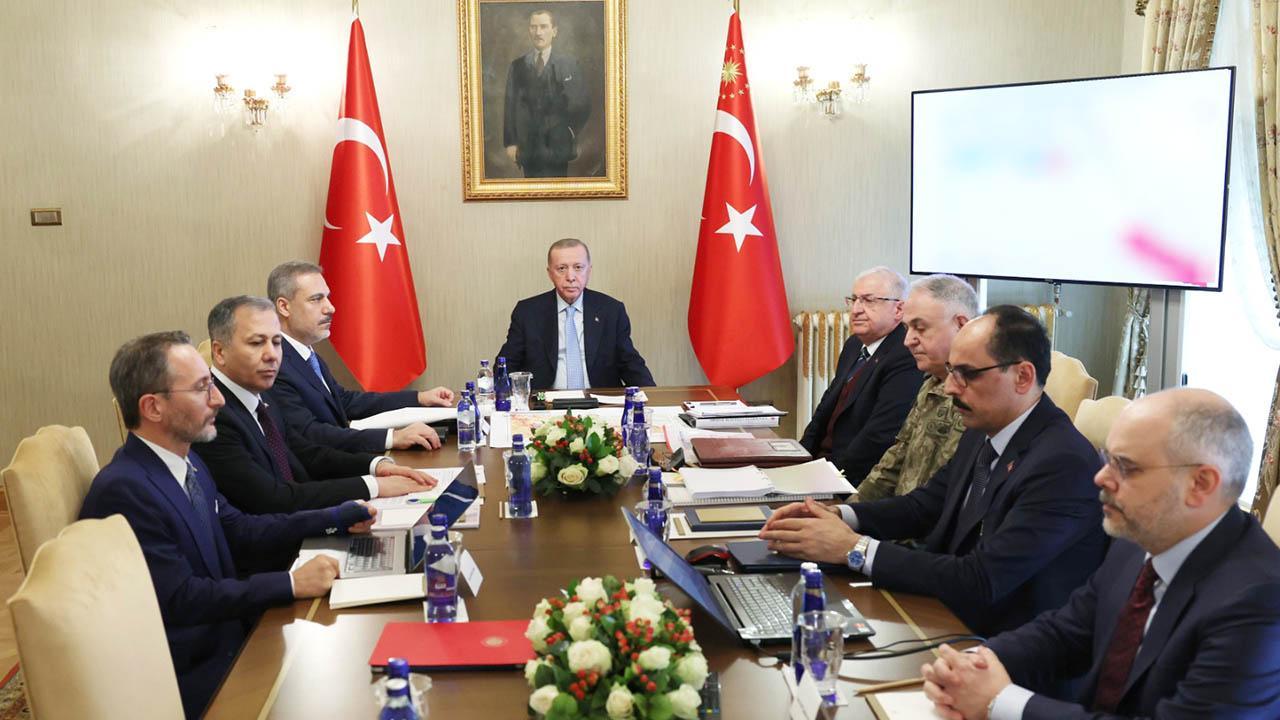 Erdoğan başkanlığında güvenlik toplantısı