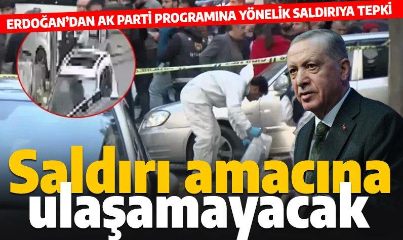 Silahlı saldırı sonrası Erdoğan’dan ilk açıklama!