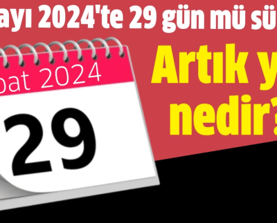 Artık yıl: Şubat ayı neden 4 senede bir 29 gün?