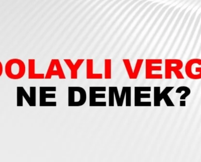 Dolaylı vergi