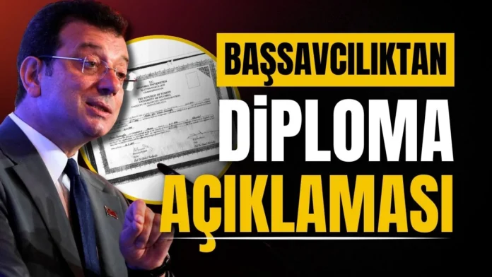 Diploma Tartışması Büyüyor: Başsavcılıktan Açıklama!