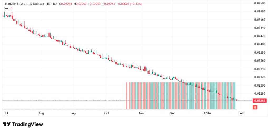 Türk Lirası düşüyor