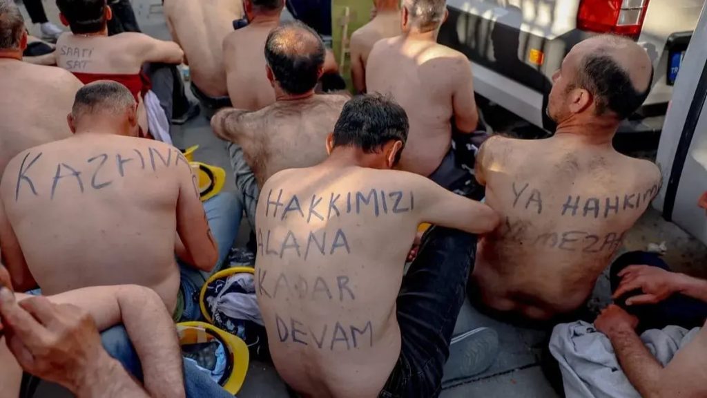 Madencilerin gösteri yapmasının engellenmesinin 