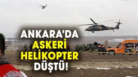 SON DAKİKA! Ankara'da bir eğitim helikopteri düştü: 1 can kaybı