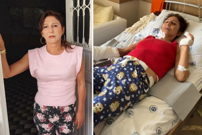 Eski kocasının 8 bıçak darbesinden kurtuldu Eski kocasının 8 bıçak darbesinden kurtuldu