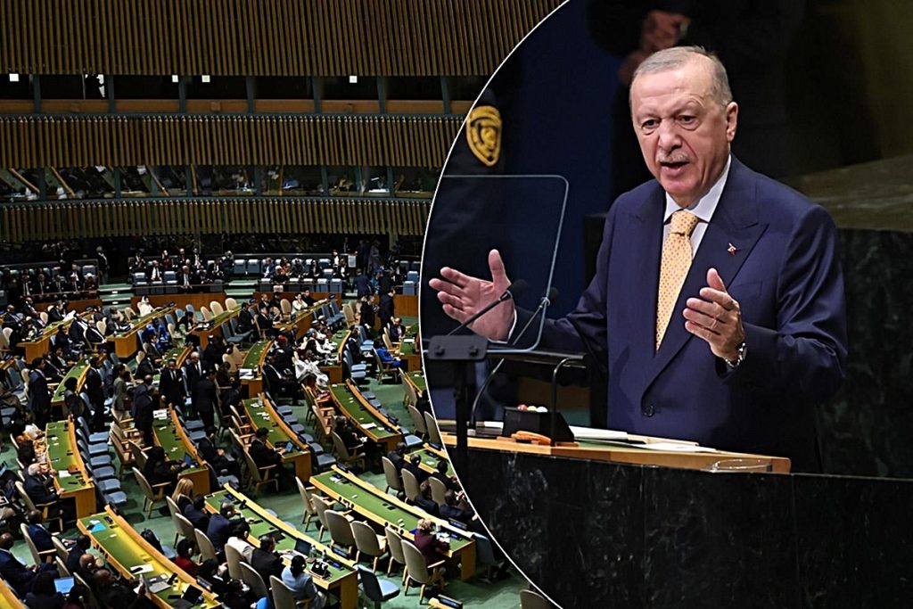 Hazmedemediler! Erdoğan konuşurken, İsrail'in BM temsilcisi salondan ayrıldı
